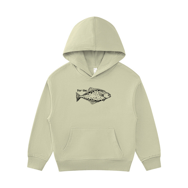 For The Halibut Fish Kid's Hoodie