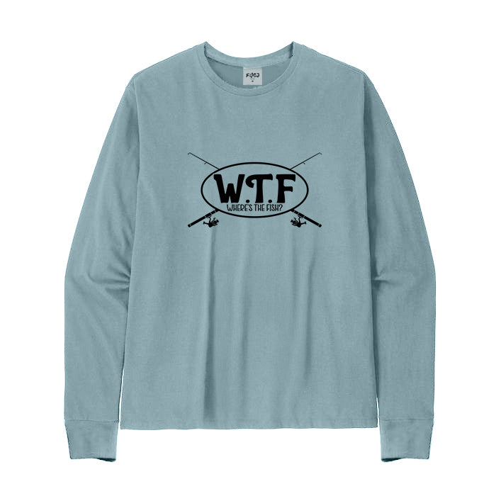 WTF WHERE IS THE FISH Long Sleeve T-Shirt