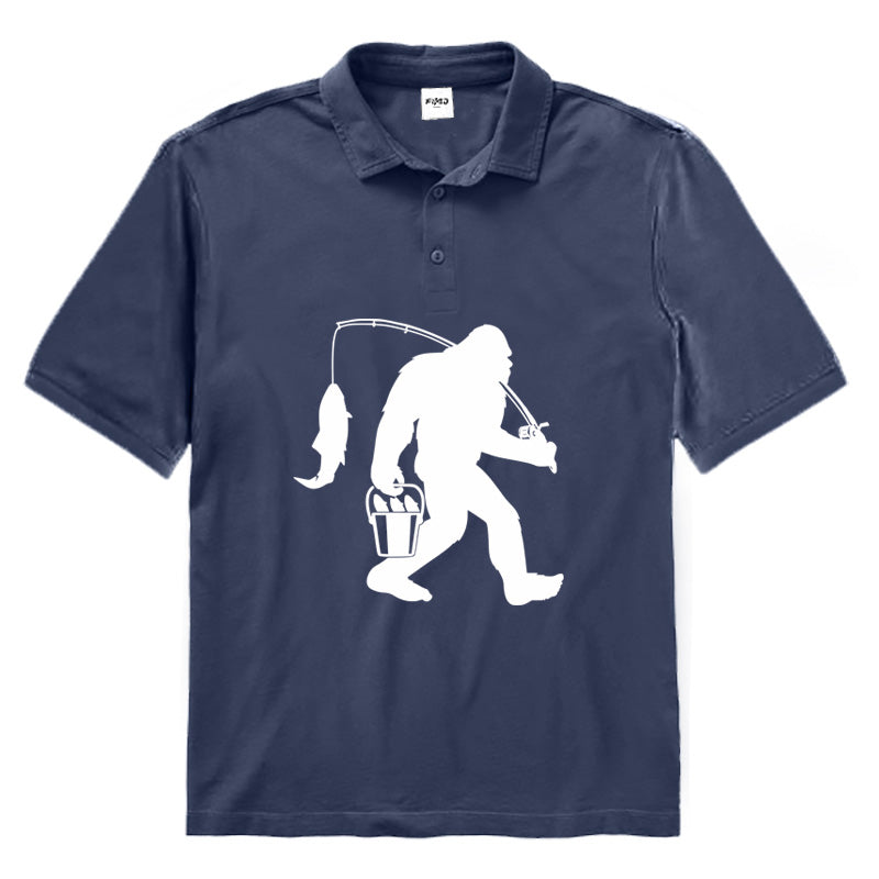 Bigfoot Fishing Polo Shirt