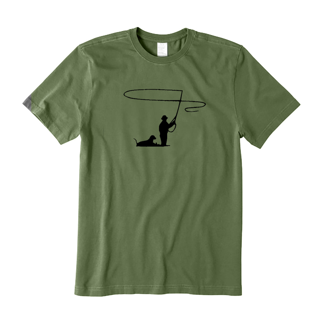 Fly Fishing with Dog T-Shirt