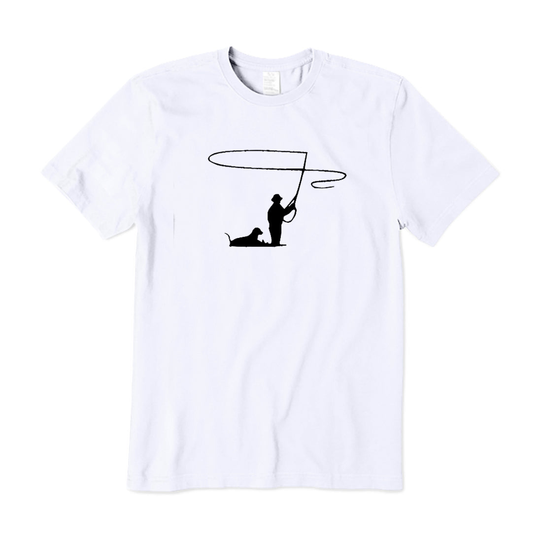 Fly Fishing with Dog T-Shirt