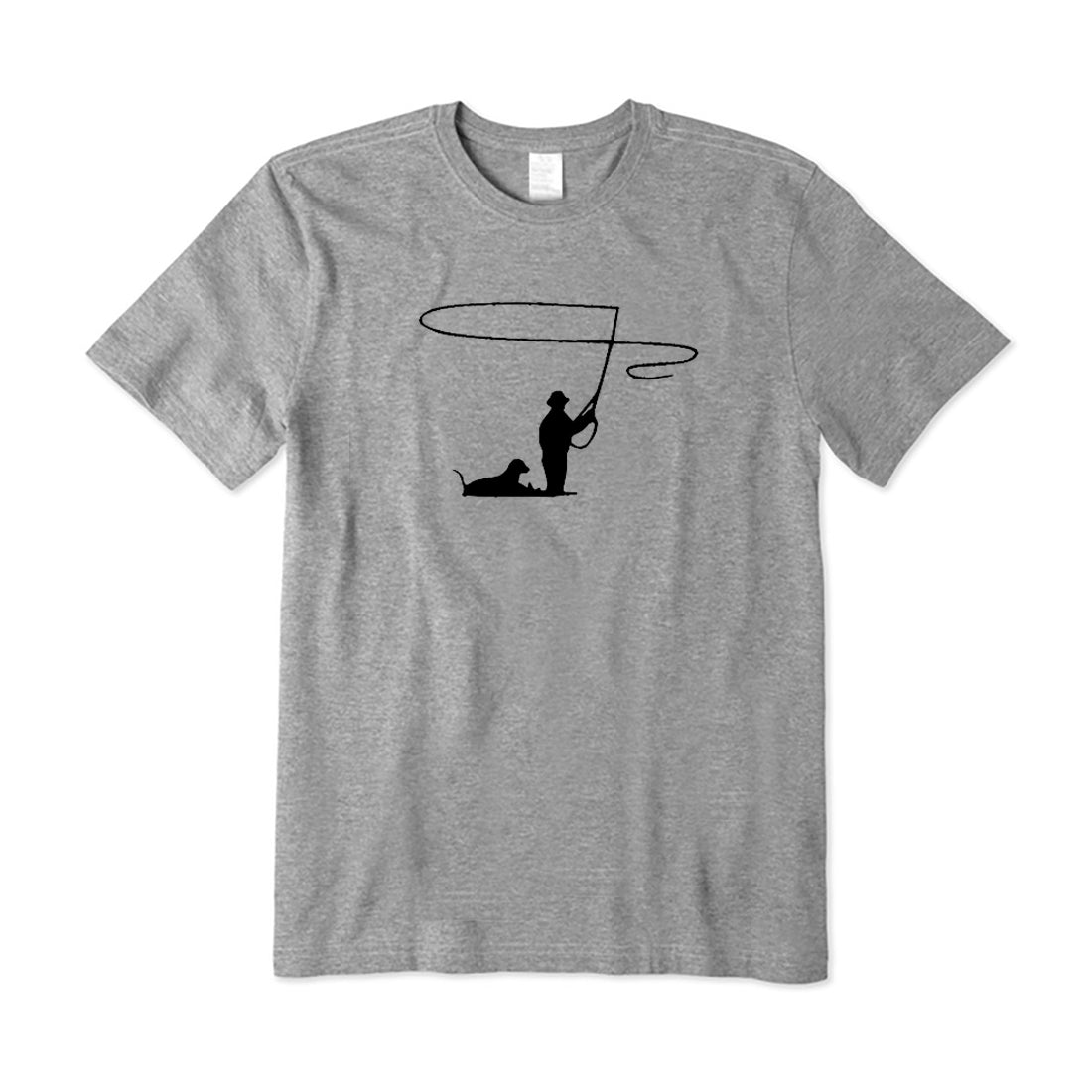 Fly Fishing with Dog T-Shirt