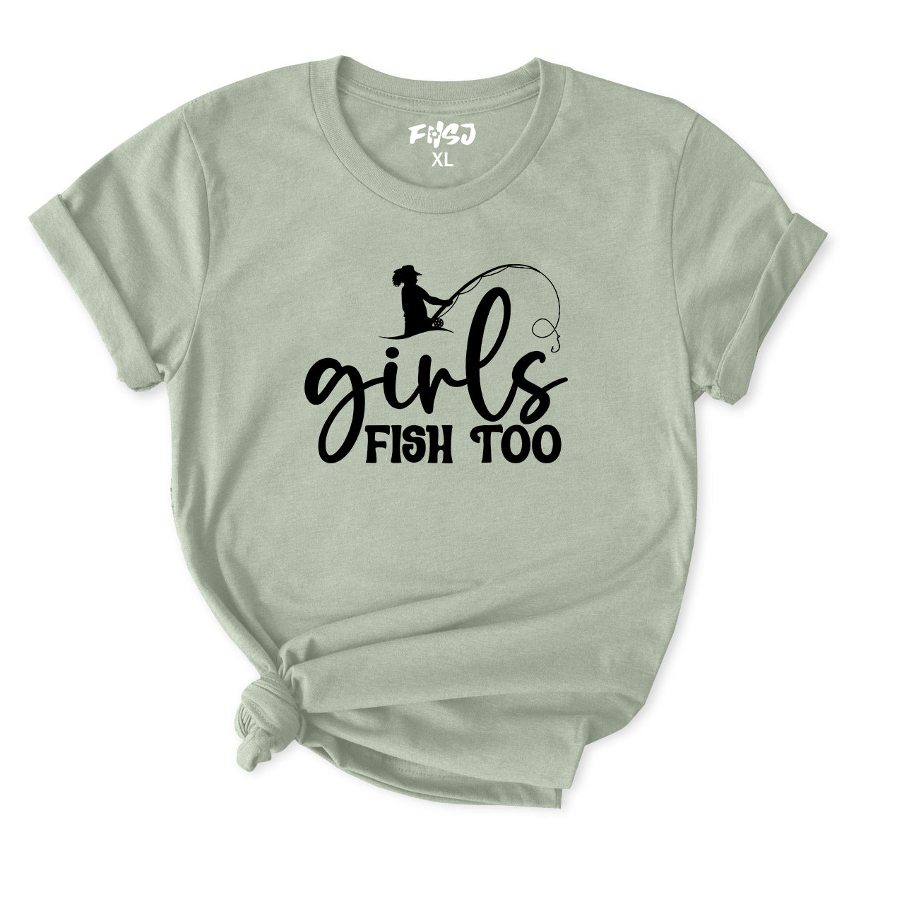 Girls Fish Too T-Shirt for Women