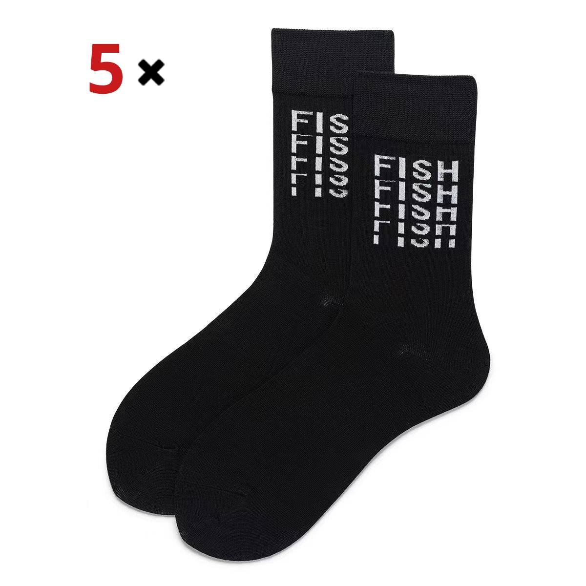 "FISH" Lucky Socks 5 Pack