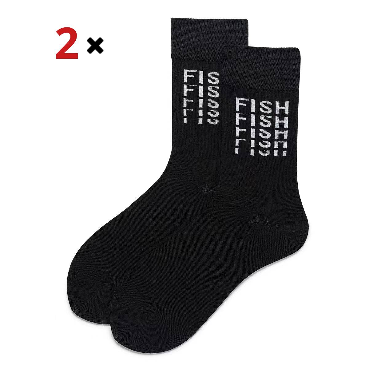 "FISH" Lucky Socks 2 Pack