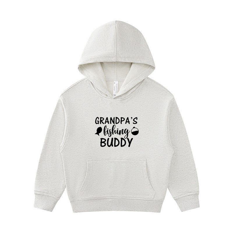 grandpa's fishing buddy Kid's Hoodie