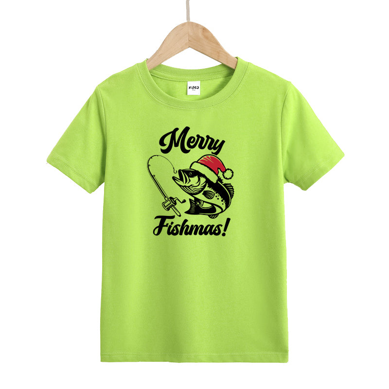 Merry Fishmas Kid's T-Shirts