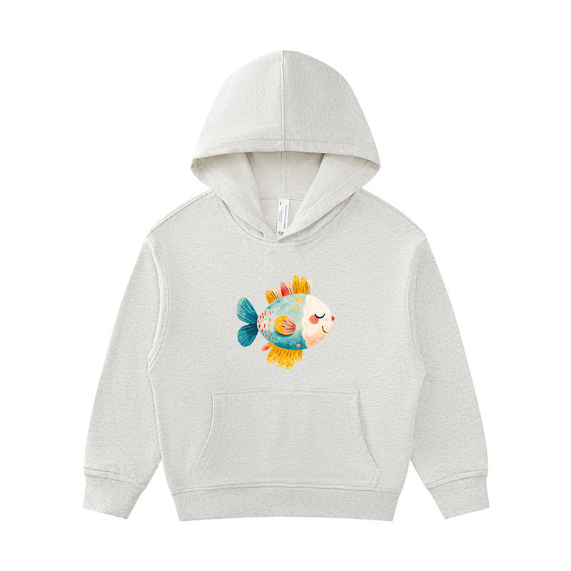 Digital Fish Kid's Hoodie