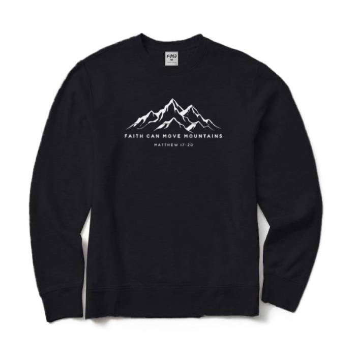 Faith Can Move Mountains Crewneck Sweatshirt