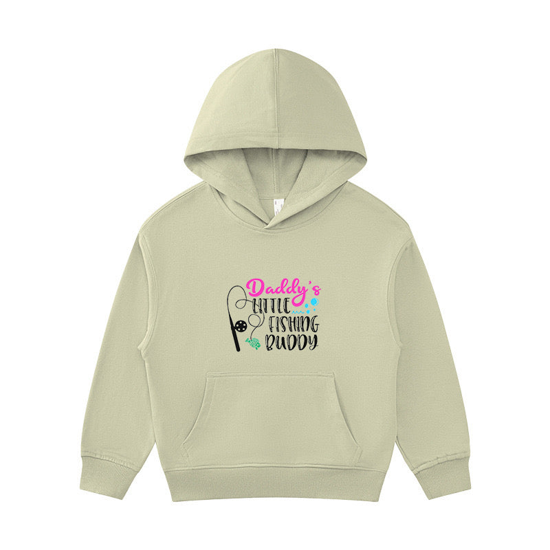 Daddy's Fishing Buddy Girls Kid's Hoodie