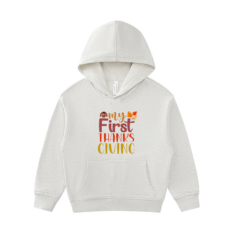 My First Thanksgiving Kid's Hoodie