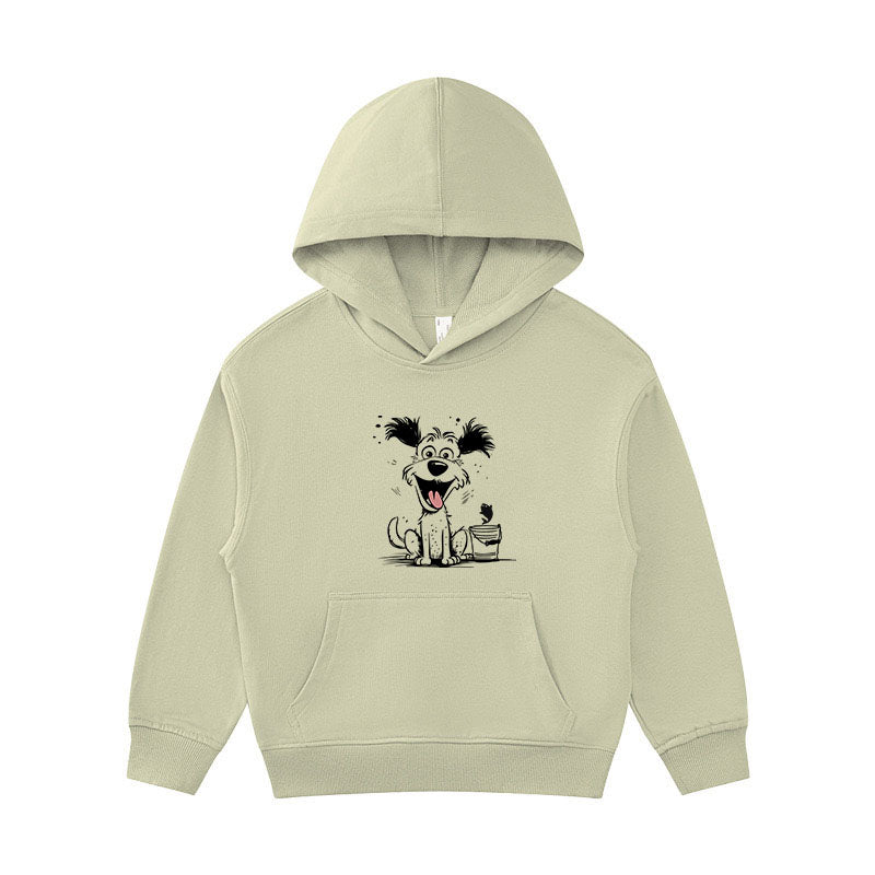 Dog Happy Fishing Kid's Hoodie