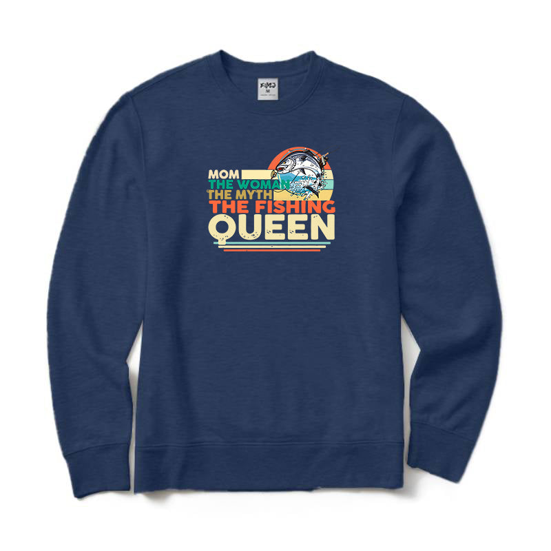 The Fishing Queen Crewneck Sweatshirt for Women