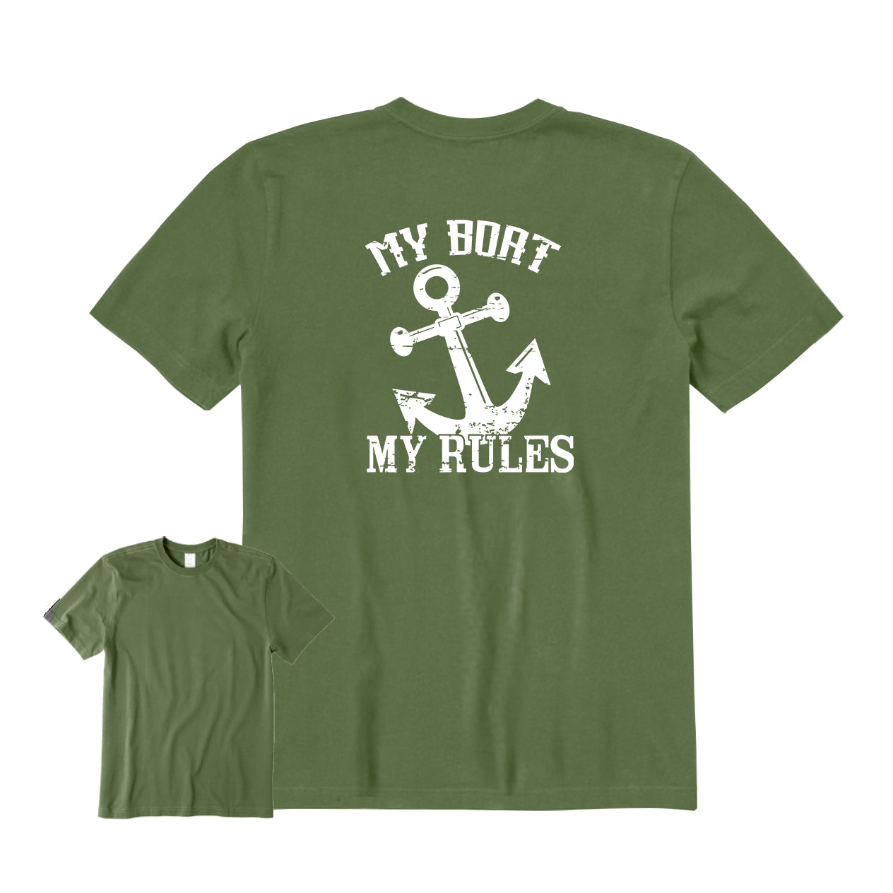 My Boat My Rules Back Graphic T-Shirt