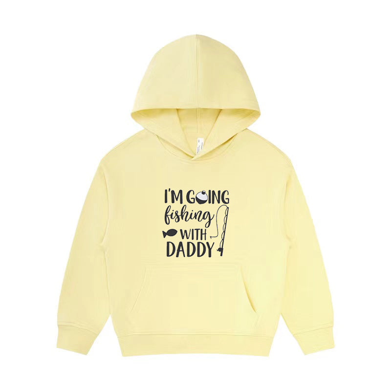 I'm Going Fishing with Dad Kid's Hoodie