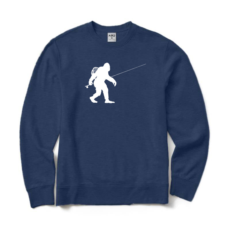 Sasquatch Fly Fishing Crewneck Sweatshirt