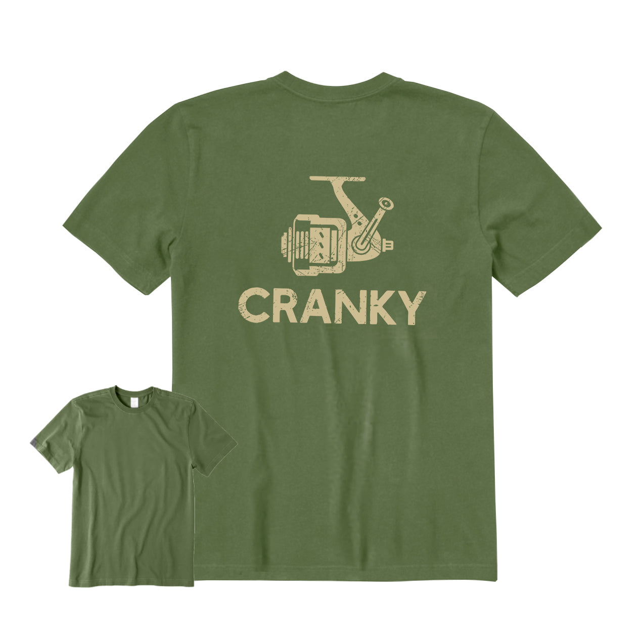 CRANKY FISHING Back Graphic T-Shirt