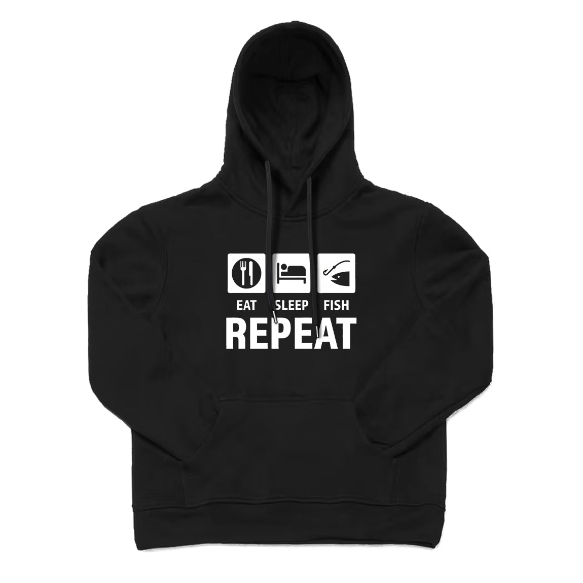 EAT Sleep Fish Repeat Hoodie