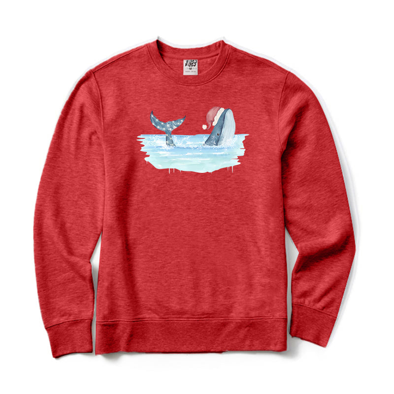 Christmas Whale Sweatshirt