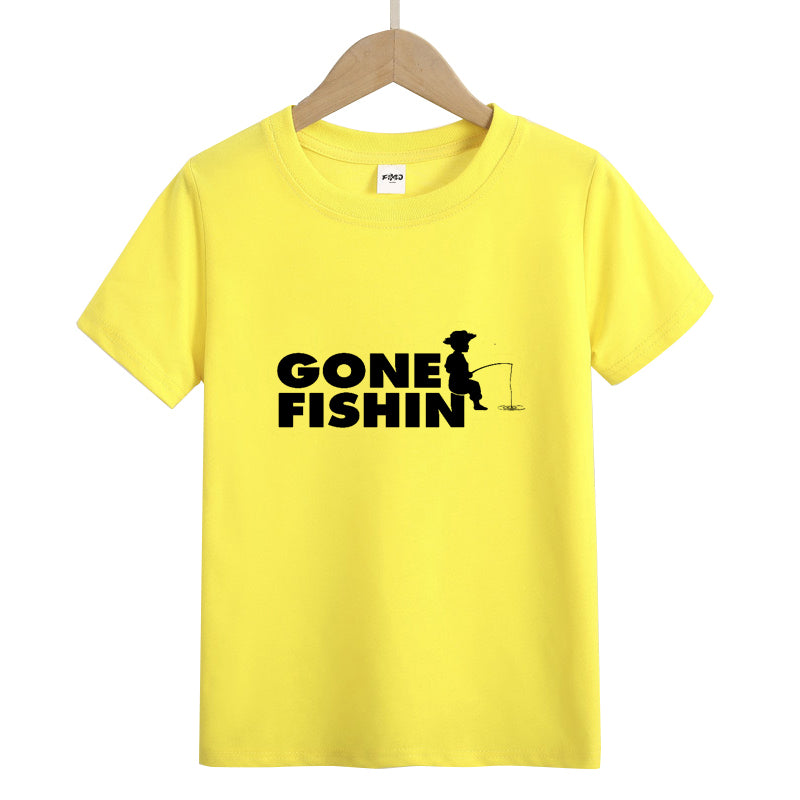 Gone Fishing Kid's T-Shirts