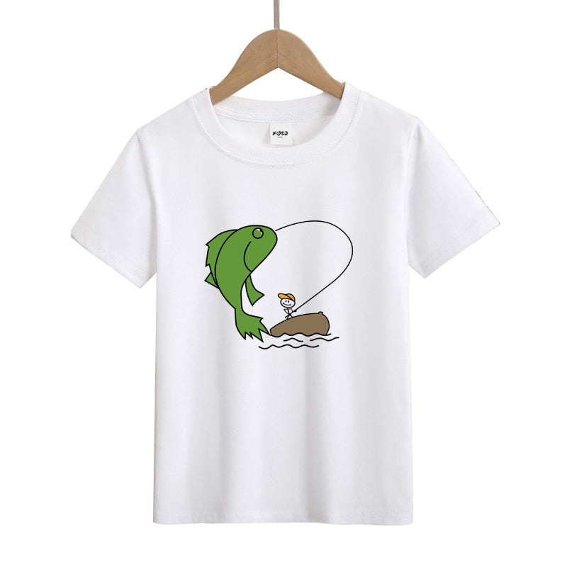 Catch A Big Fish Kid's T-Shirts