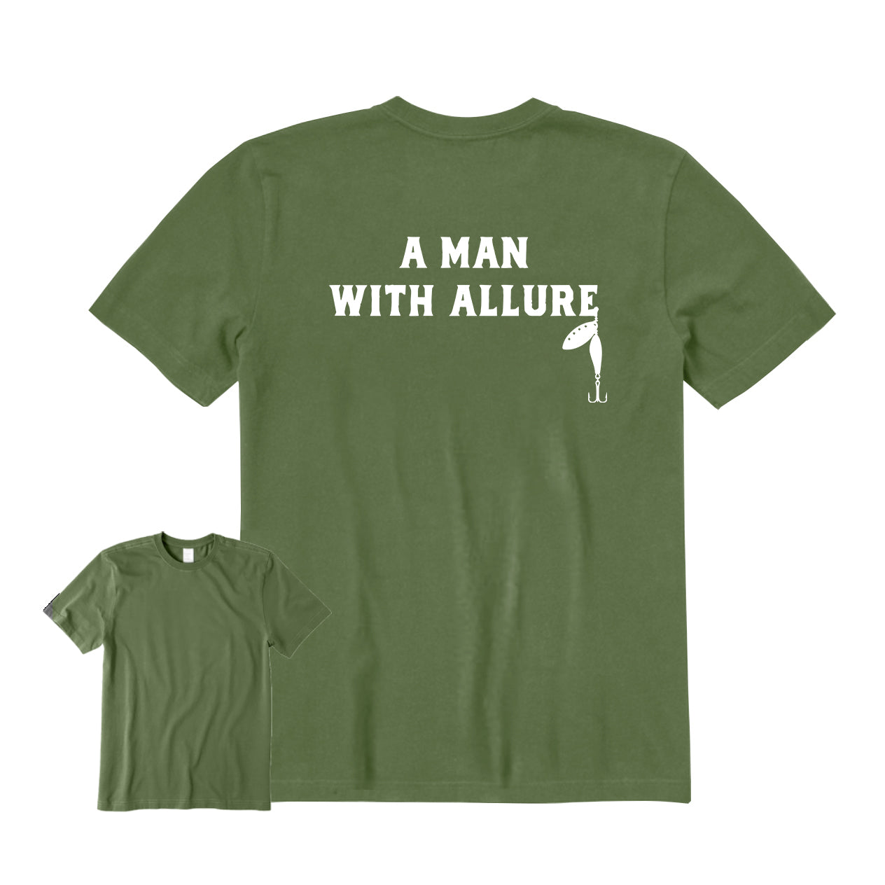 A Man with Allure Back Graphic T-Shirt