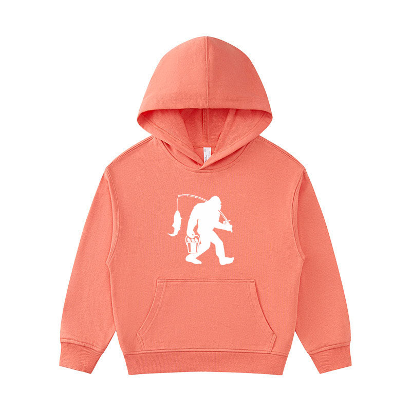 Big Foot Fishing  Kid's Hoodie