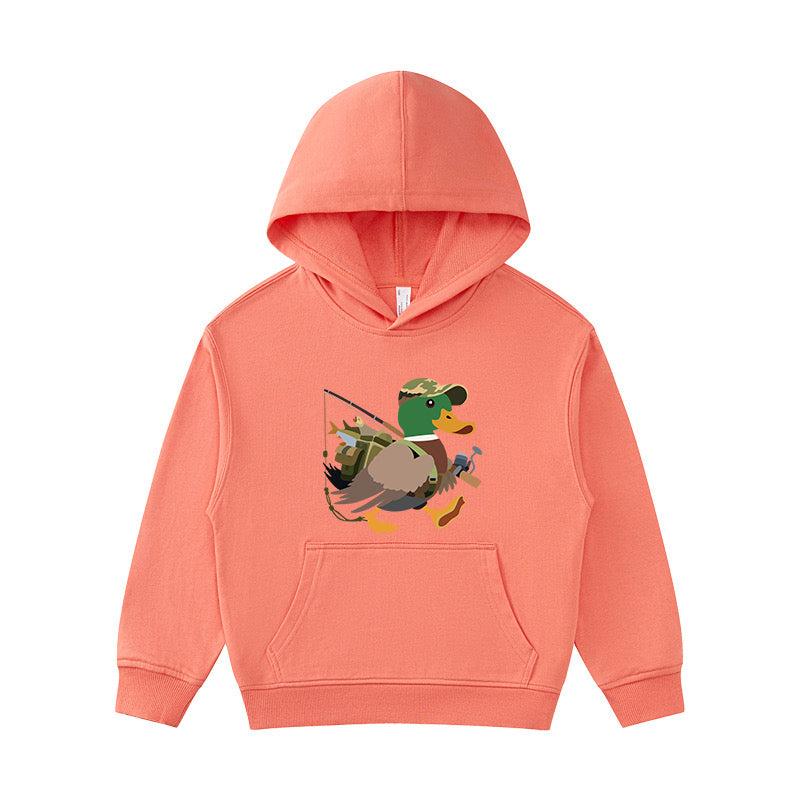 Duck Fishing Kid's Hoodie