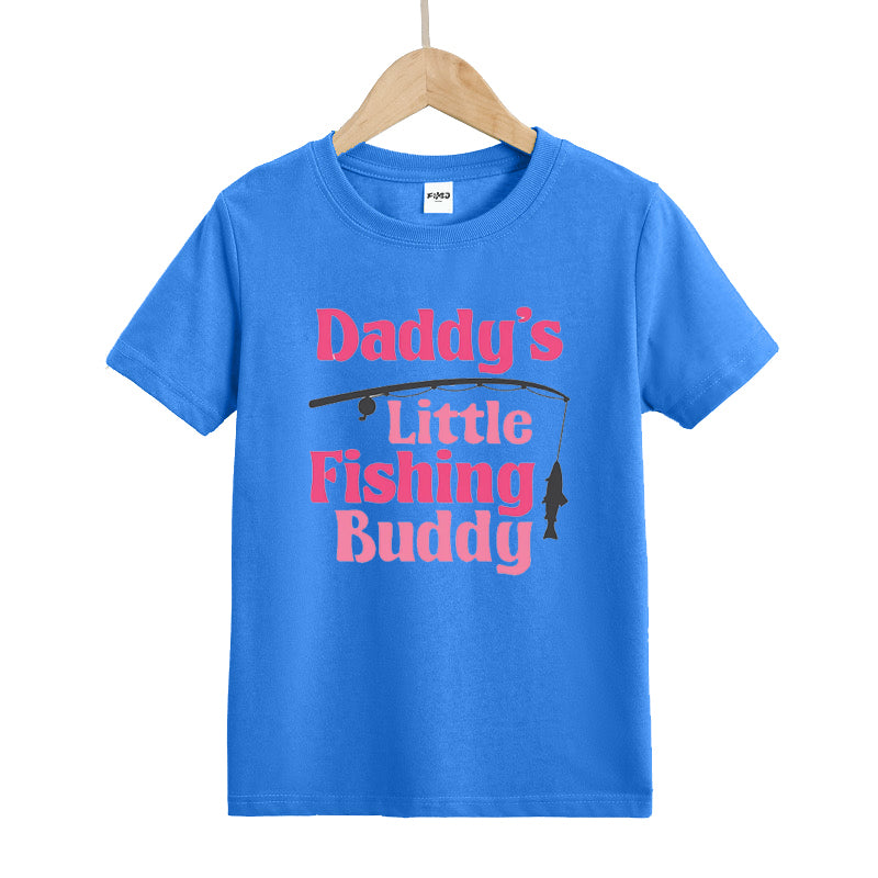 Daddy's Little Fishing Buddy Kid's T-Shirts