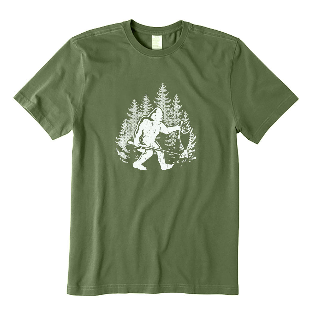 Bigfoot Fishing T-Shirt