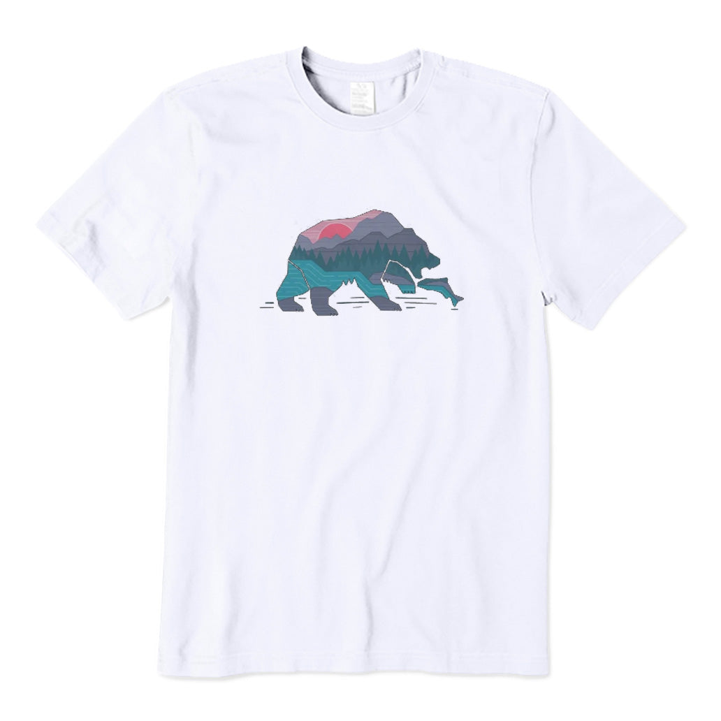 Bear Catching Fish T-Shirt