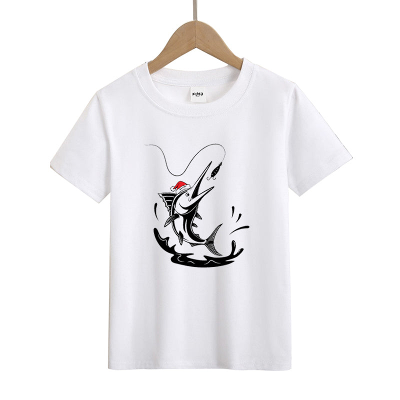 Santa Fish Kid's T-Shirts