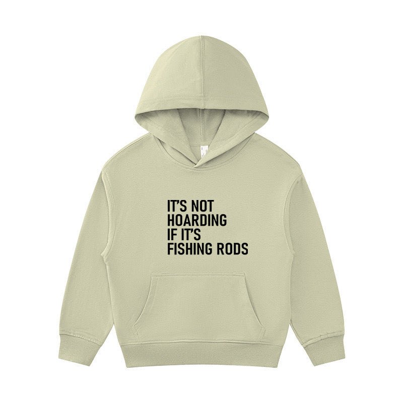 It's Not Hoarding If It's Fishing Rods Kid's Hoodie