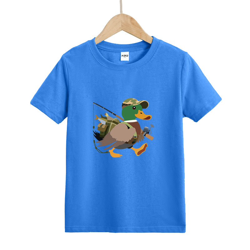 Duck Fishing Kid's T-Shirts