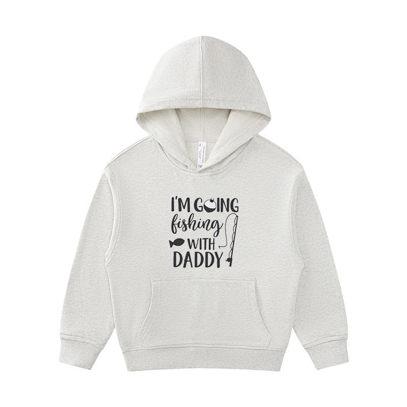 I'm Going Fishing with Dad Kid's Hoodie