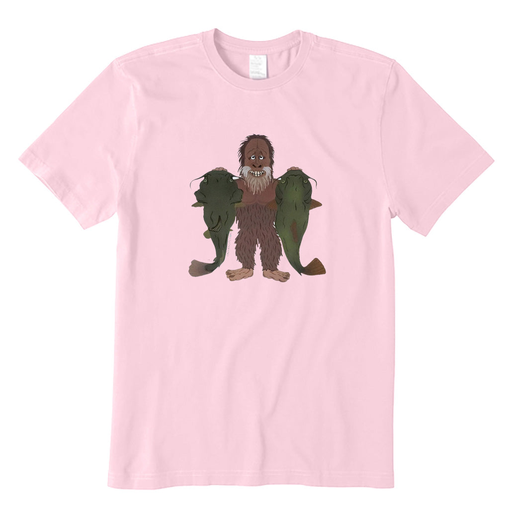 Bigfoot Caught Two Big Fish T-Shirt