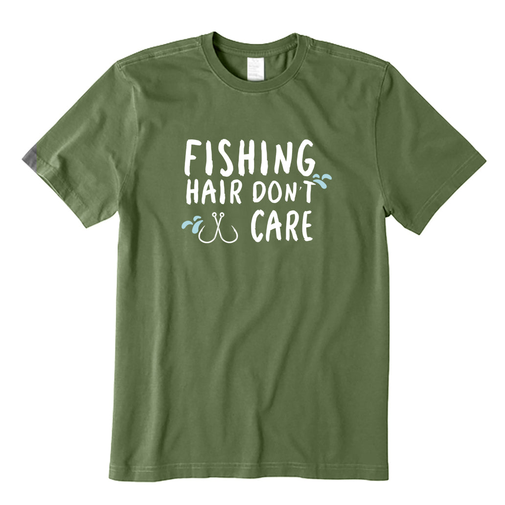 Fishing Hair Don't Care T-Shirt