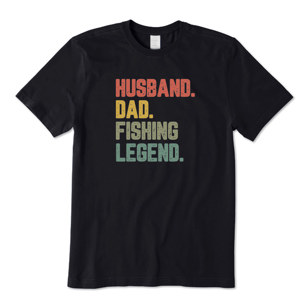 Husband Dad Fishing Legend T-Shirt