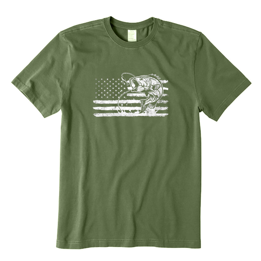 American Flag Fishing T-Shirt