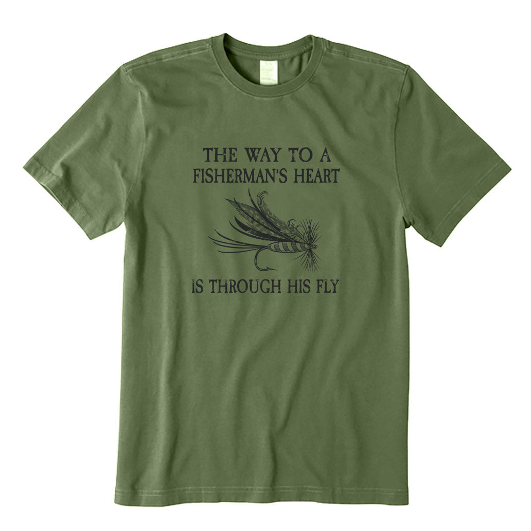 The Way To A Fisherman's Man's Heart Is Through His Fly T-Shirt