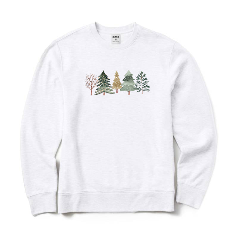 Merry and Bright Trees Crewneck Sweatshirt