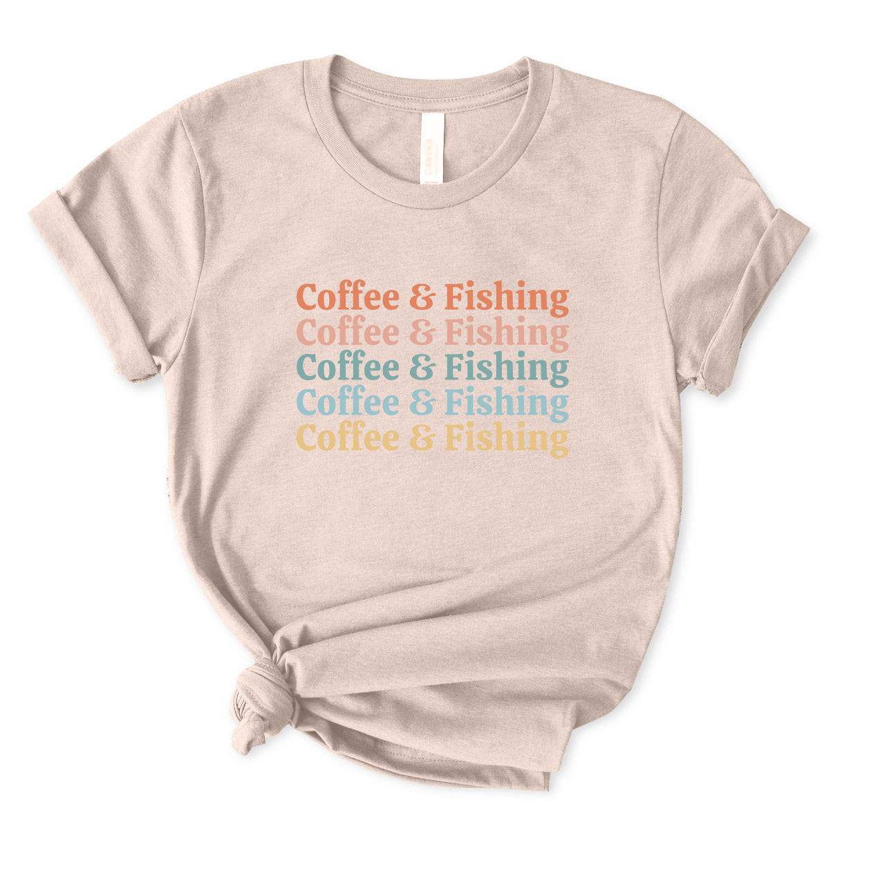 Coffee and Fishing T-Shirt for Women