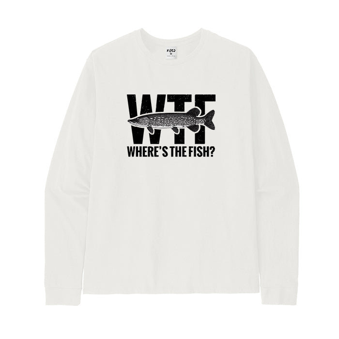 WTF Where's The Fish? Long Sleeve T-Shirt