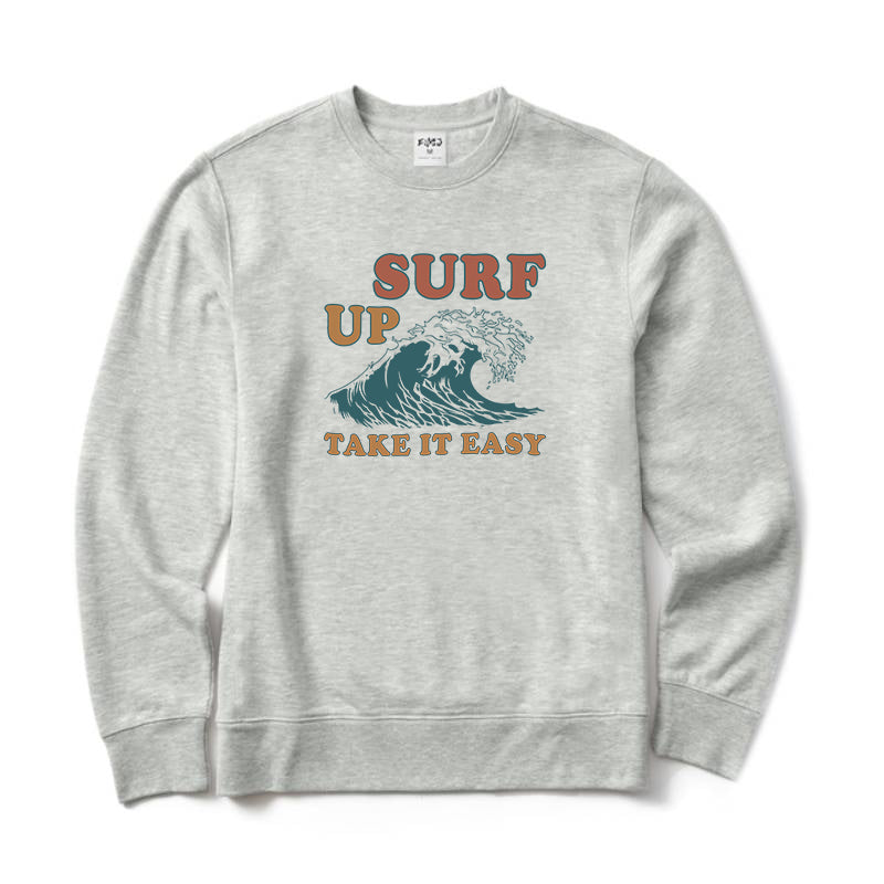 Surf Up Take It Easy Crewneck Sweatshirt