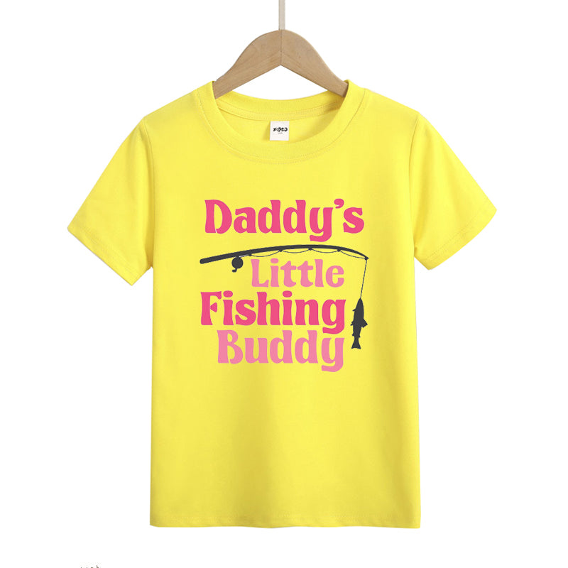 Daddy's Little Fishing Buddy Kid's T-Shirts