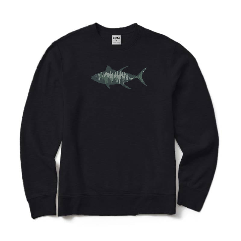 Fish Landscape Crewneck Sweatshirt