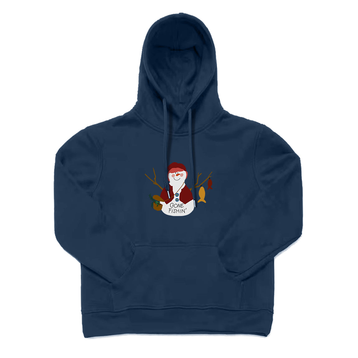 SNOWMAN GONE FISHING Hoodie