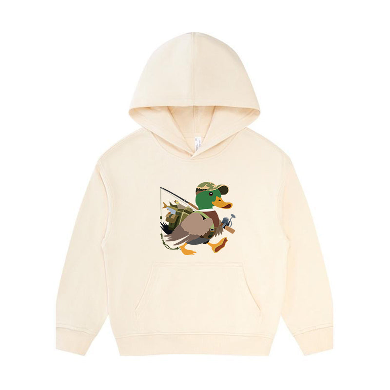 Duck Fishing Kid's Hoodie