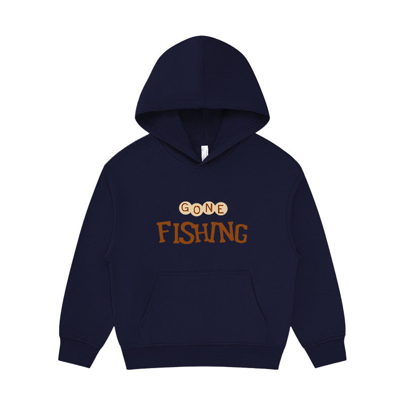 Gone Fishing Kid's Hoodie