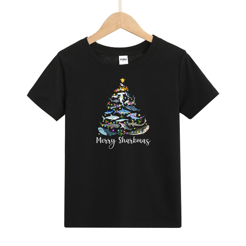 Merry Sharkmas Kid's T-Shirts